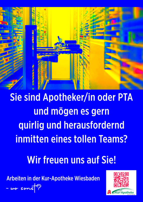 Apotheker/in u. PTA gesucht I Stellenangebot I Kur-Apotheke Wiesbaden